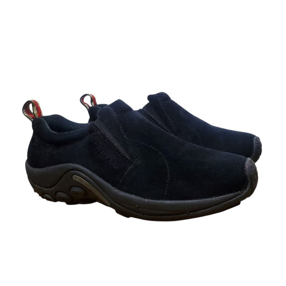 MERRELL Jungle Moc Suede Leather Slip-on Shoes Womens US 8.5 Midnight EU 39